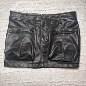 ZARA FAUX LEATHER SKIRT